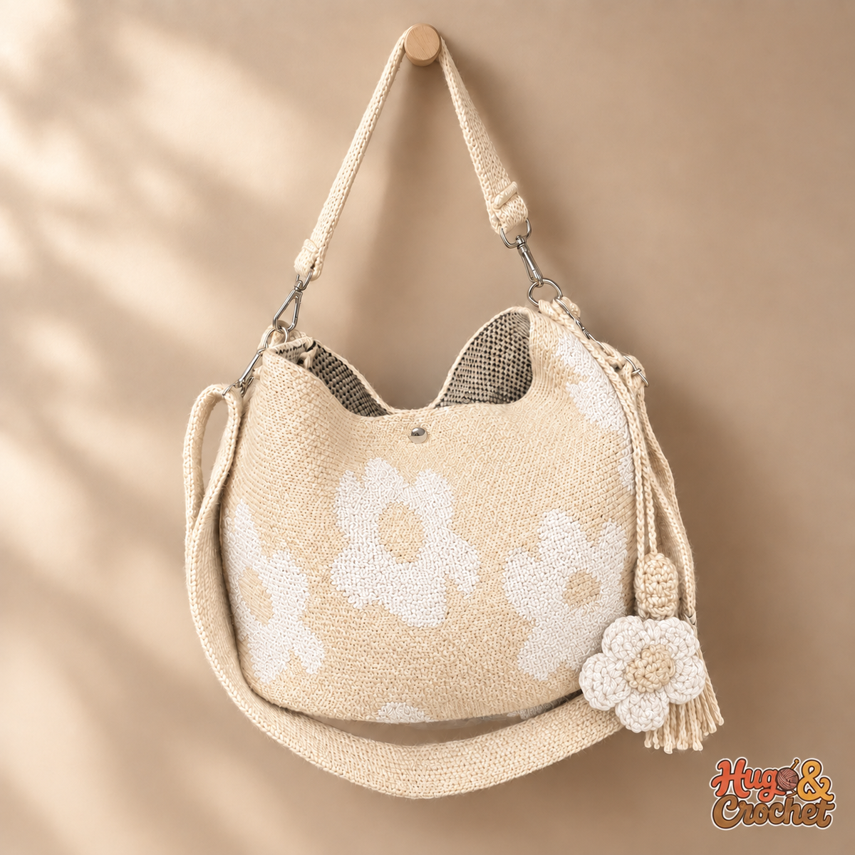 Bolso artesanal de crochet