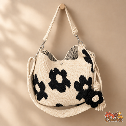 Bolso artesanal de crochet