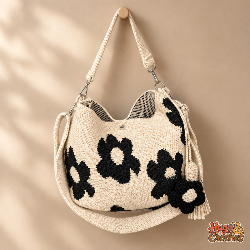 Bolso artesanal de crochet